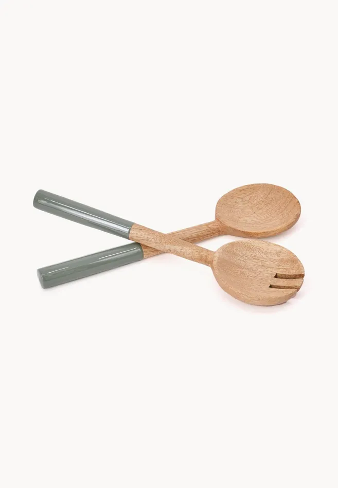 Kitchen Accessories Living FYNCHHATTON KISHA Salad Cutlery Orchiddove Bluesageelephant Gray
