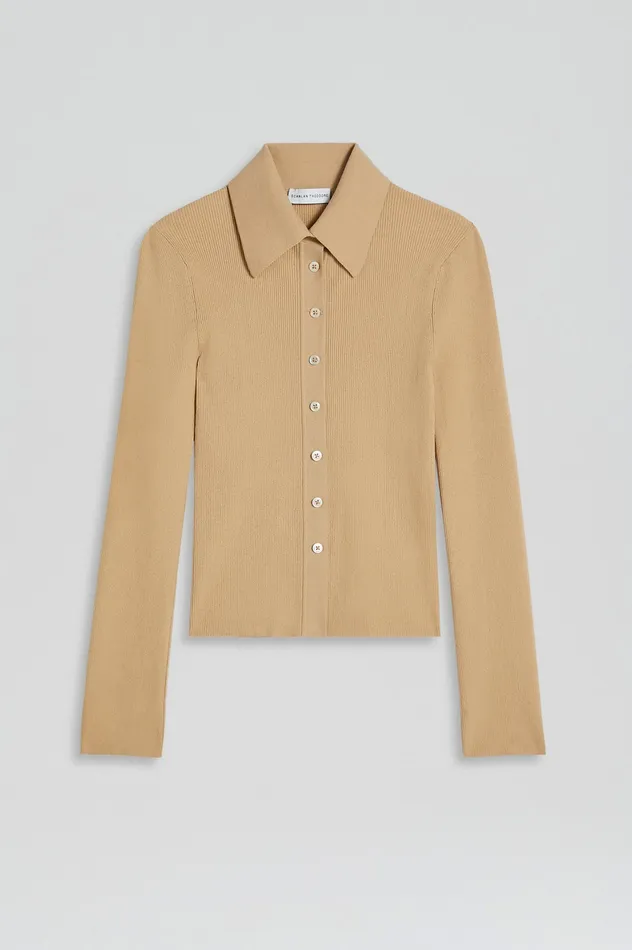 KNIT SHIRT LTCAMEL Knitwear Scanlan Theodore Women