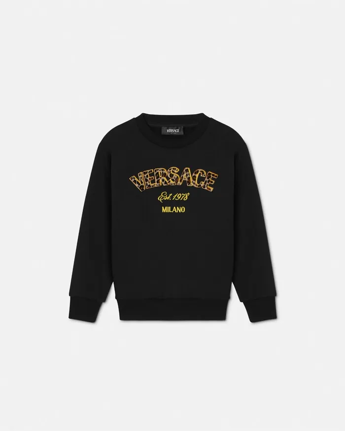 Knitwear and Sweatshirts Kids Versace Wild Stamp Sweatshirt Black