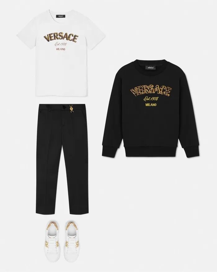 Knitwear and Sweatshirts Kids Versace Wild Stamp Sweatshirt Black