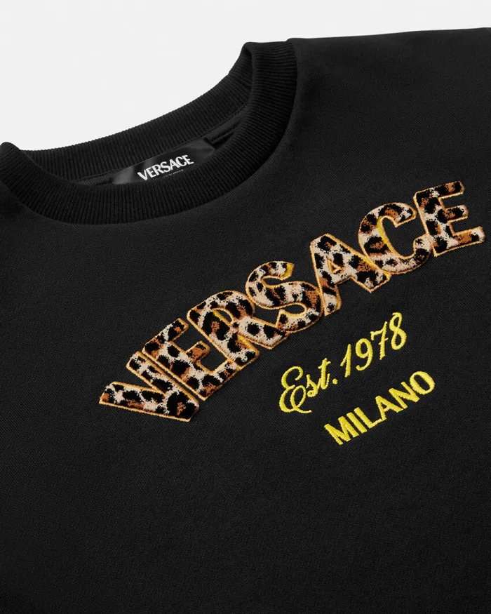 Knitwear and Sweatshirts Kids Versace Wild Stamp Sweatshirt Black