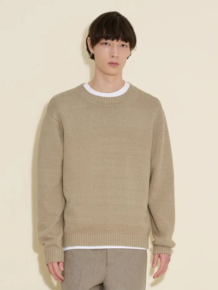 Knitwear Men Holzweiler Cohen Crew Sand