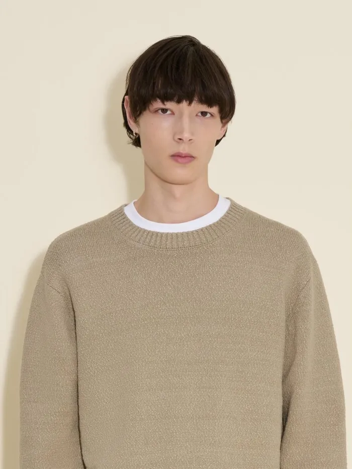 Knitwear Men Holzweiler Cohen Crew Sand