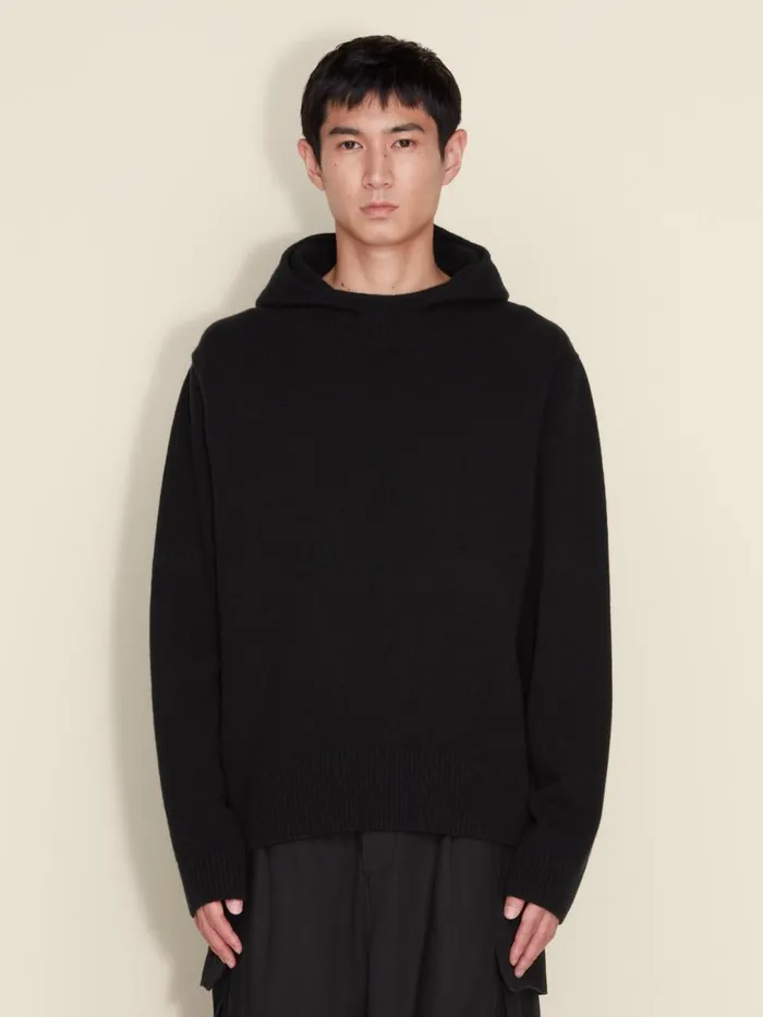 Knitwear Men Holzweiler Ian Hoodie Black