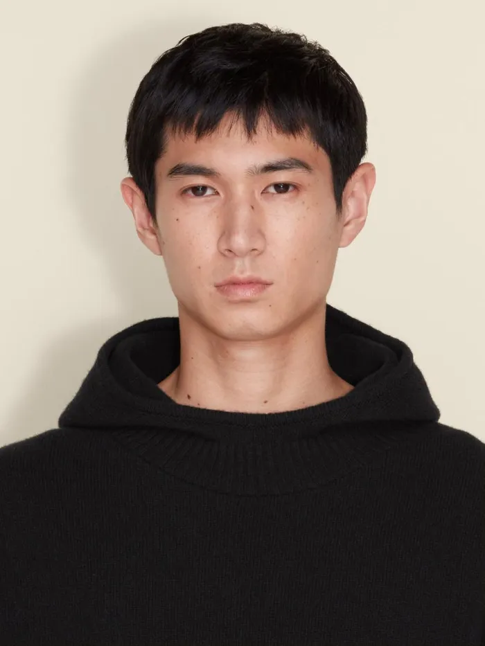 Knitwear Men Holzweiler Ian Hoodie Black