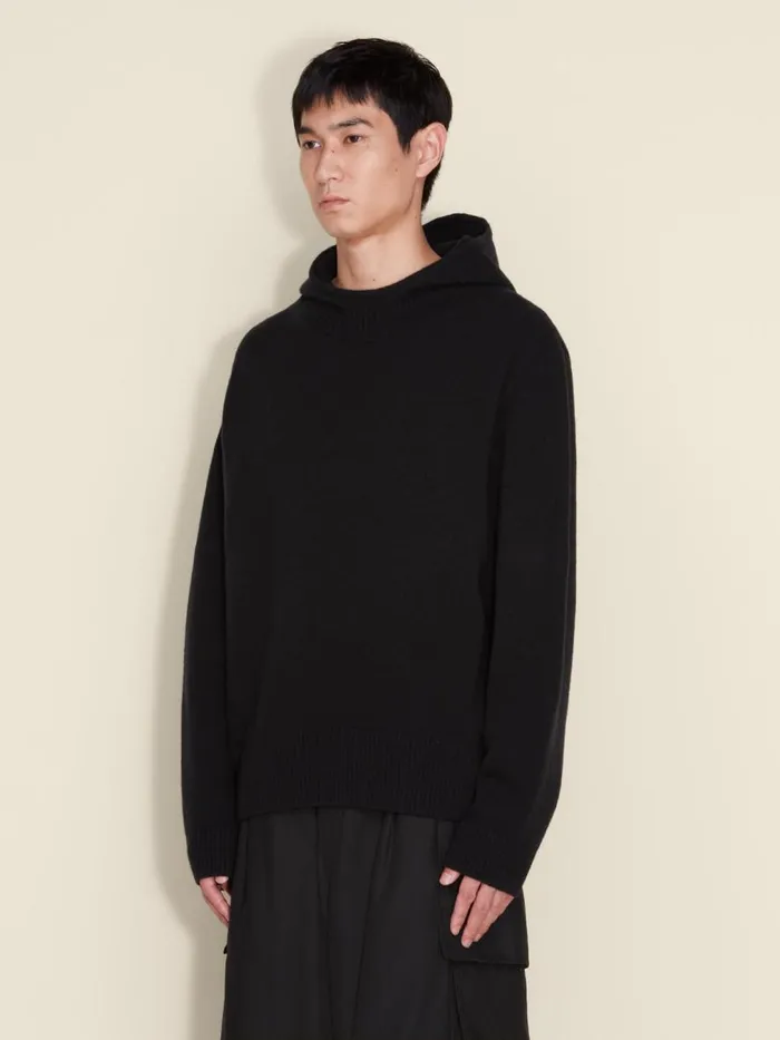 Knitwear Men Holzweiler Ian Hoodie Black