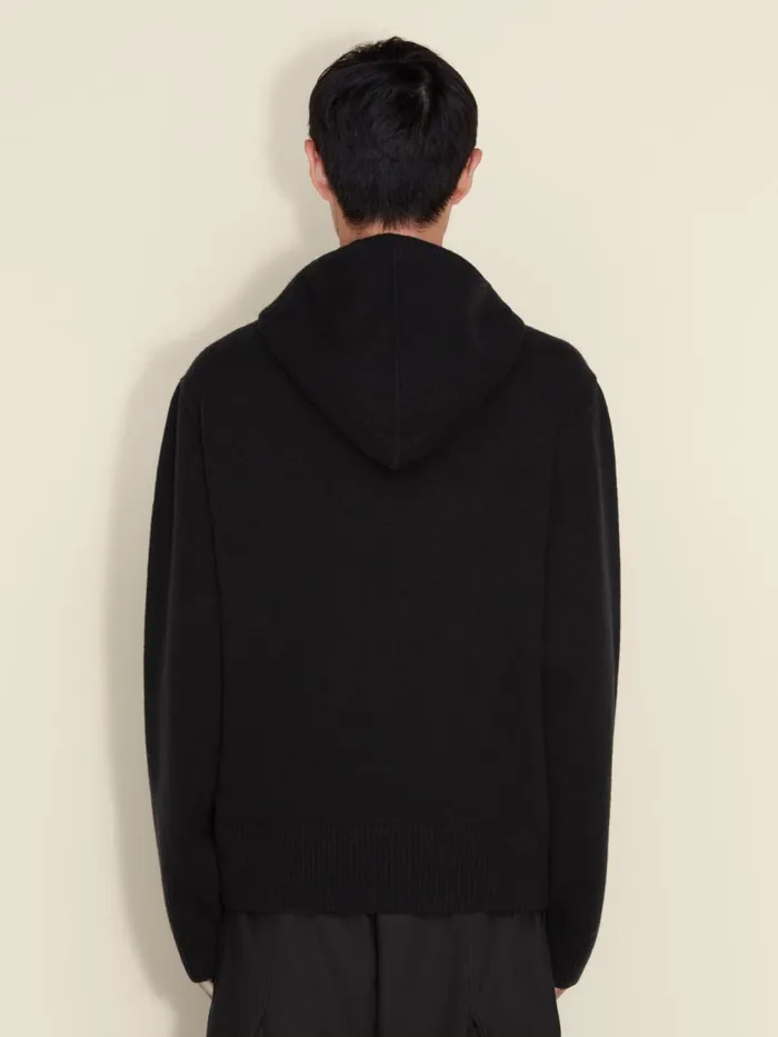 Knitwear Men Holzweiler Ian Hoodie Black