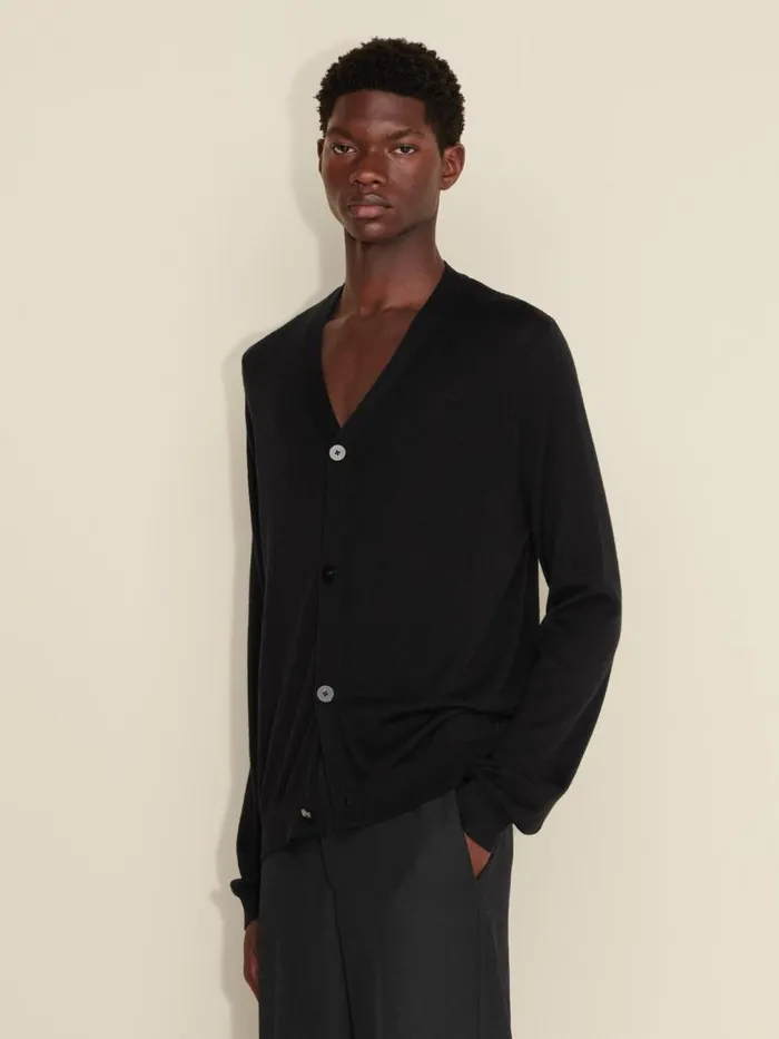 Knitwear Men Holzweiler M Merino Cardigan Black