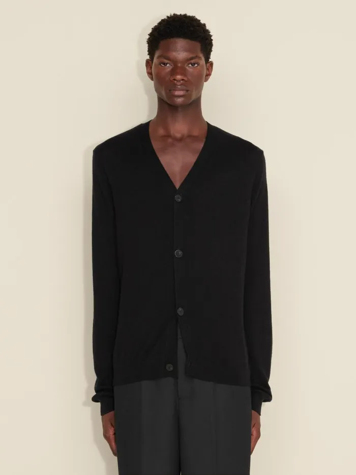 Knitwear Men Holzweiler M Merino Cardigan Black