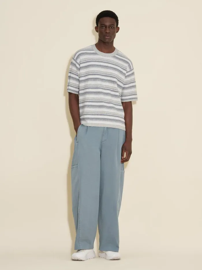 Knitwear Men Holzweiler Ranger Striped Knit Tee Blue Mix