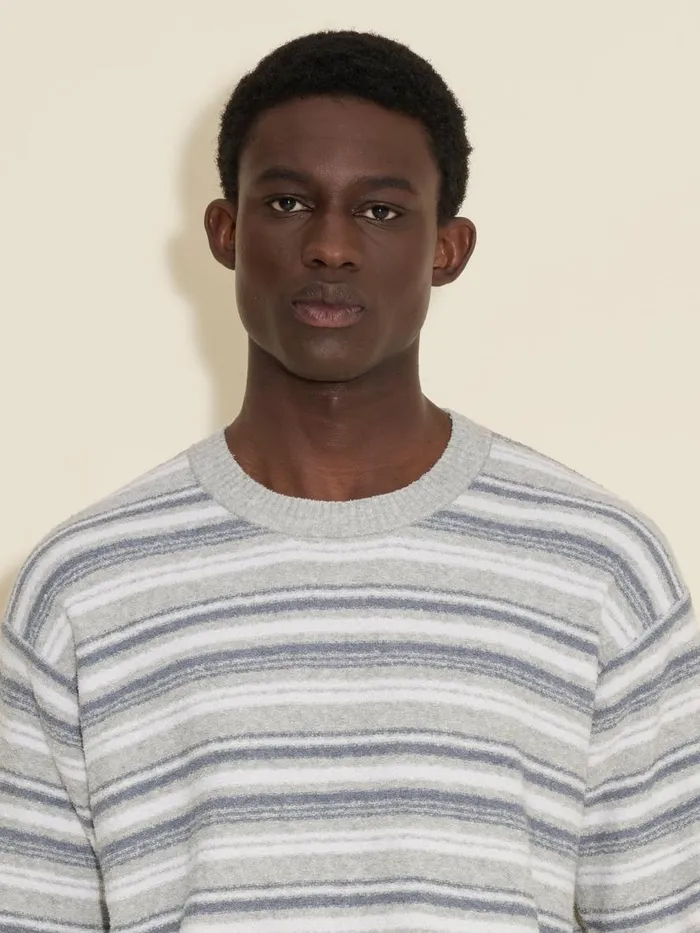 Knitwear Men Holzweiler Ranger Striped Knit Tee Blue Mix