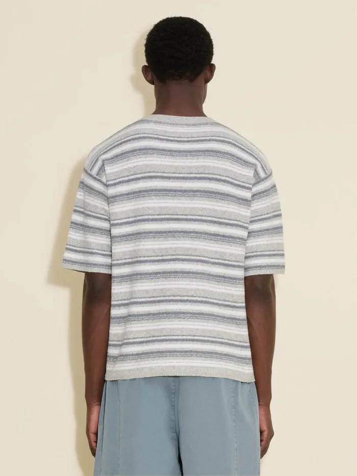 Knitwear Men Holzweiler Ranger Striped Knit Tee Blue Mix