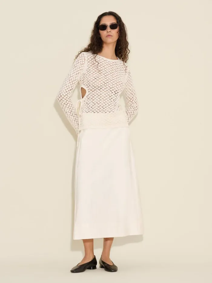 Knitwear Women Holzweiler Cecilia Knit Long Sleeve Ecru