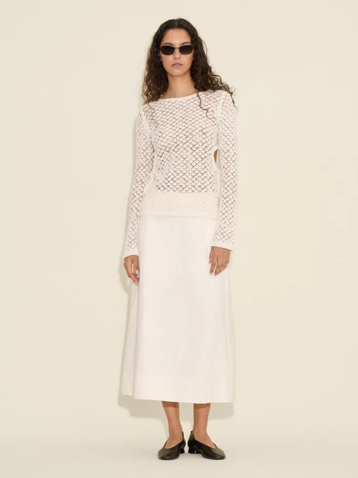 Knitwear Women Holzweiler Cecilia Knit Long Sleeve Ecru