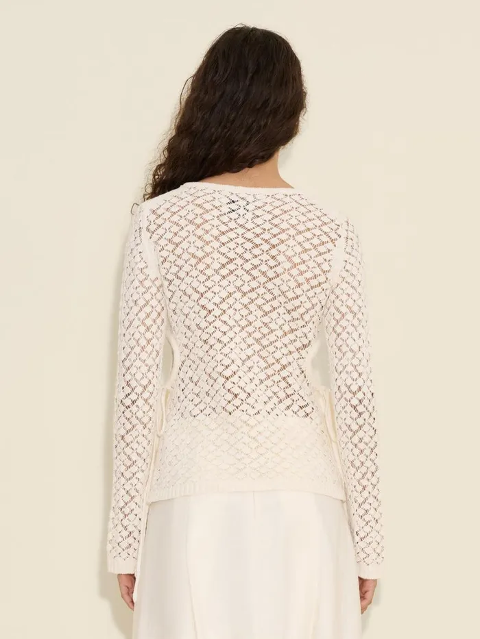 Knitwear Women Holzweiler Cecilia Knit Long Sleeve Ecru