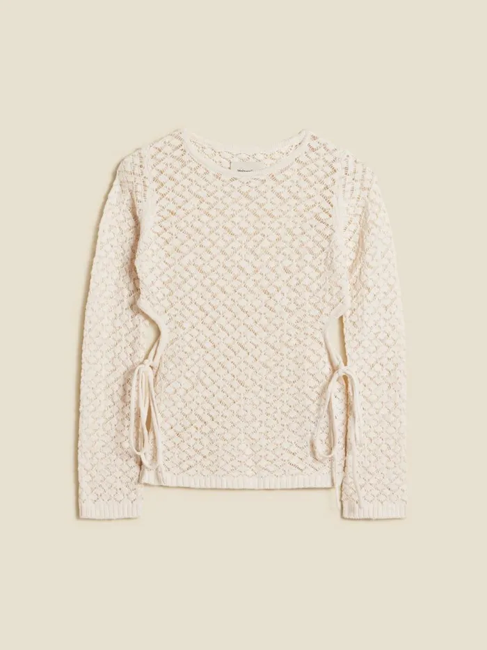 Knitwear Women Holzweiler Cecilia Knit Long Sleeve Ecru