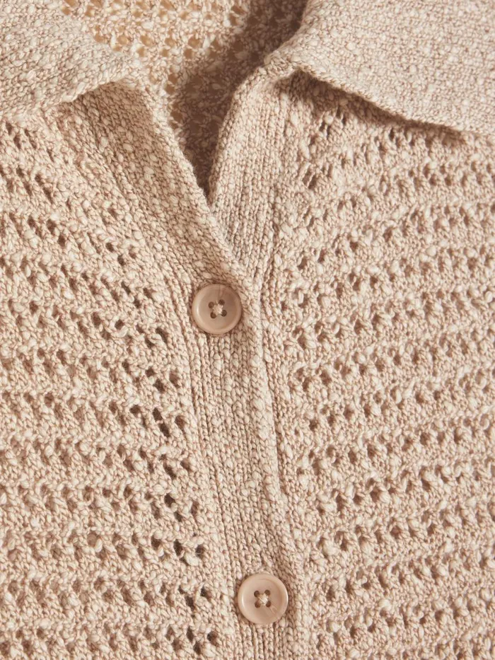 Knitwear Women Holzweiler Cenci Crochet Knit Dress Sand Mix