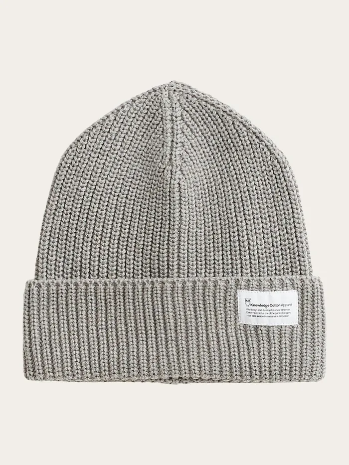 KnowledgeCotton Apparel Accessories Rib Hat Gotsvegan 8211 Men