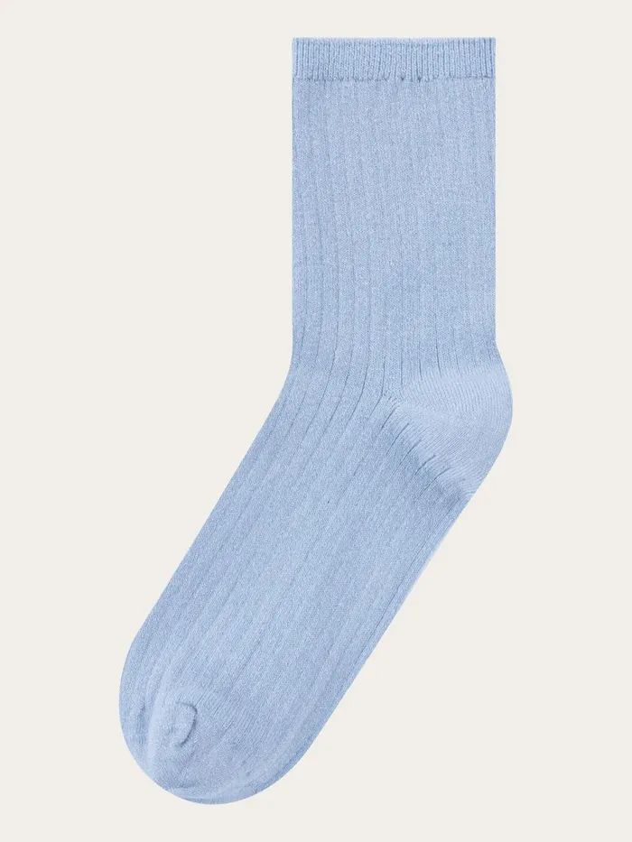 KnowledgeCotton Apparel Accessories Single Pack Rib Lurex Socks Skyway 8211 Women KnowledgeCotton Apparel Accessories Single Pack Rib Lurex Socks Skyway 8211 Women