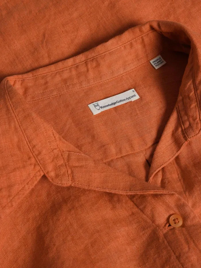 KnowledgeCotton Apparel Dresses And Skirts Classic Linen Dress Langoustino 8211 Women KnowledgeCotton Apparel Dresses And Skirts Classic Linen Dress Langoustino 8211 Women