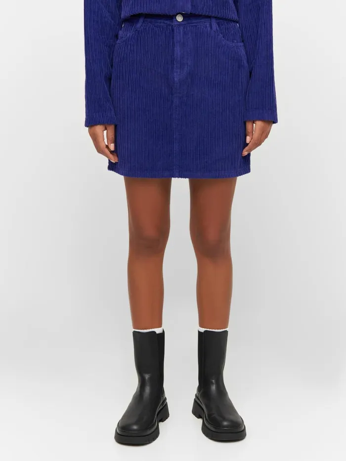 KnowledgeCotton Apparel Dresses And Skirts Irregular Corduroy Skirt Deep Purple 8211 Women KnowledgeCotton Apparel Dresses And Skirts Irregular Corduroy Skirt Deep Purple 8211 Women