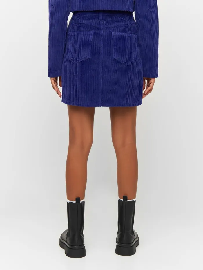 KnowledgeCotton Apparel Dresses And Skirts Irregular Corduroy Skirt Deep Purple 8211 Women KnowledgeCotton Apparel Dresses And Skirts Irregular Corduroy Skirt Deep Purple 8211 Women