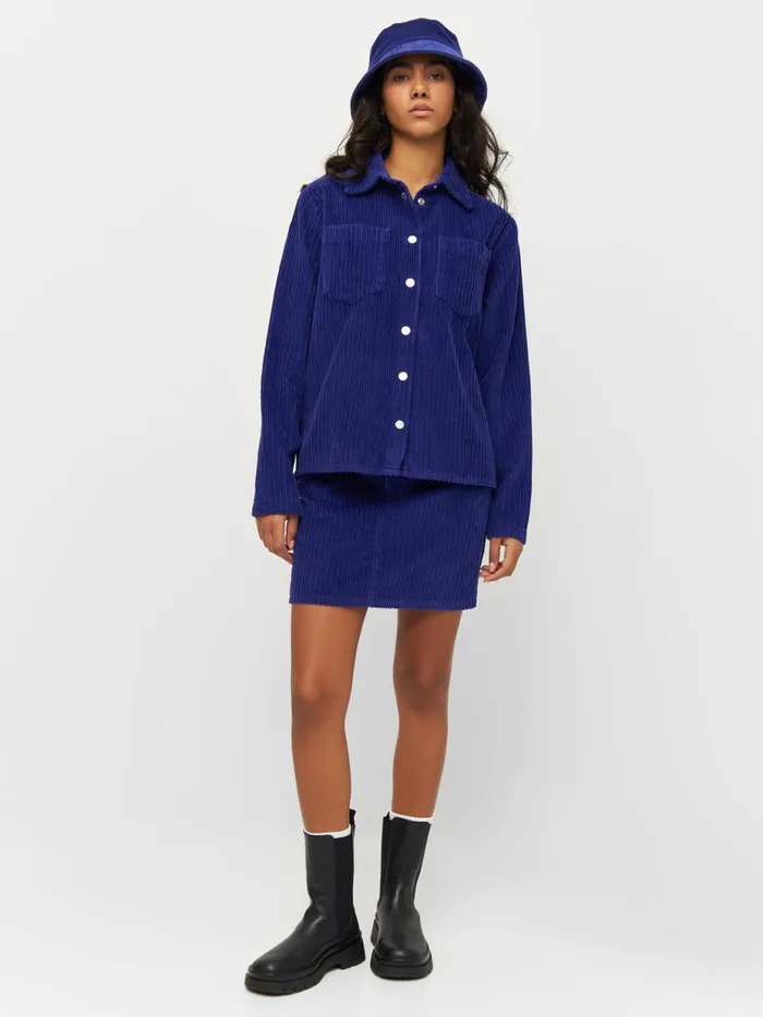 KnowledgeCotton Apparel Dresses And Skirts Irregular Corduroy Skirt Deep Purple 8211 Women KnowledgeCotton Apparel Dresses And Skirts Irregular Corduroy Skirt Deep Purple 8211 Women
