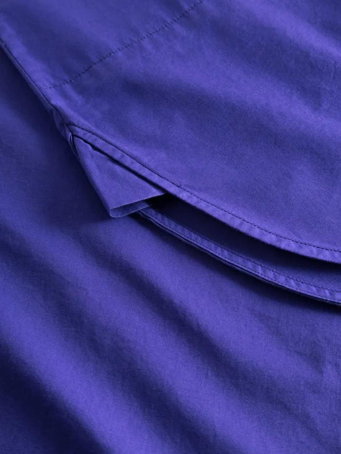 KnowledgeCotton Apparel Dresses And Skirts Poplin Dropped Shoulder Shirt Dress Deep Purple 8211 Women
