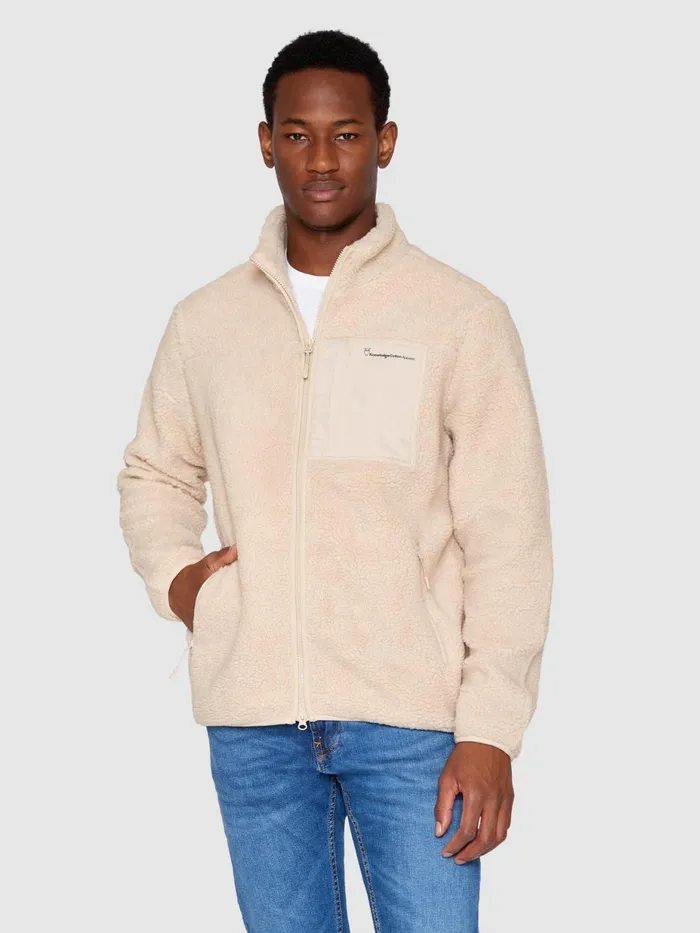 KnowledgeCotton Apparel Fleece Teddy Fleece Zip Sweat Item Colour 8211 Men KnowledgeCotton Apparel Fleece Teddy Fleece Zip Sweat Item Colour 8211 Men