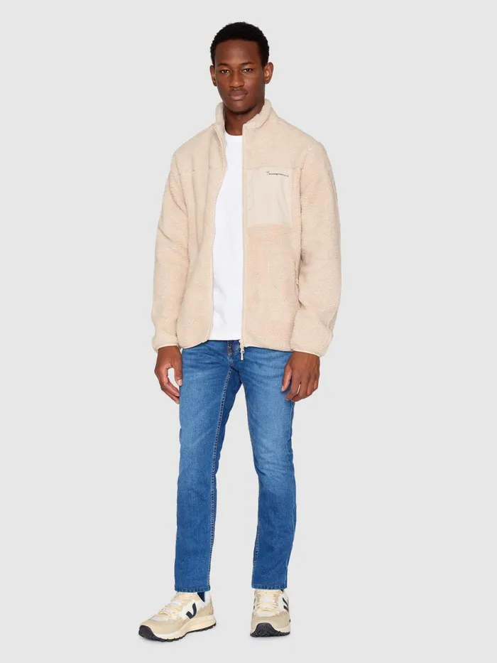 KnowledgeCotton Apparel Fleece Teddy Fleece Zip Sweat Item Colour 8211 Men KnowledgeCotton Apparel Fleece Teddy Fleece Zip Sweat Item Colour 8211 Men