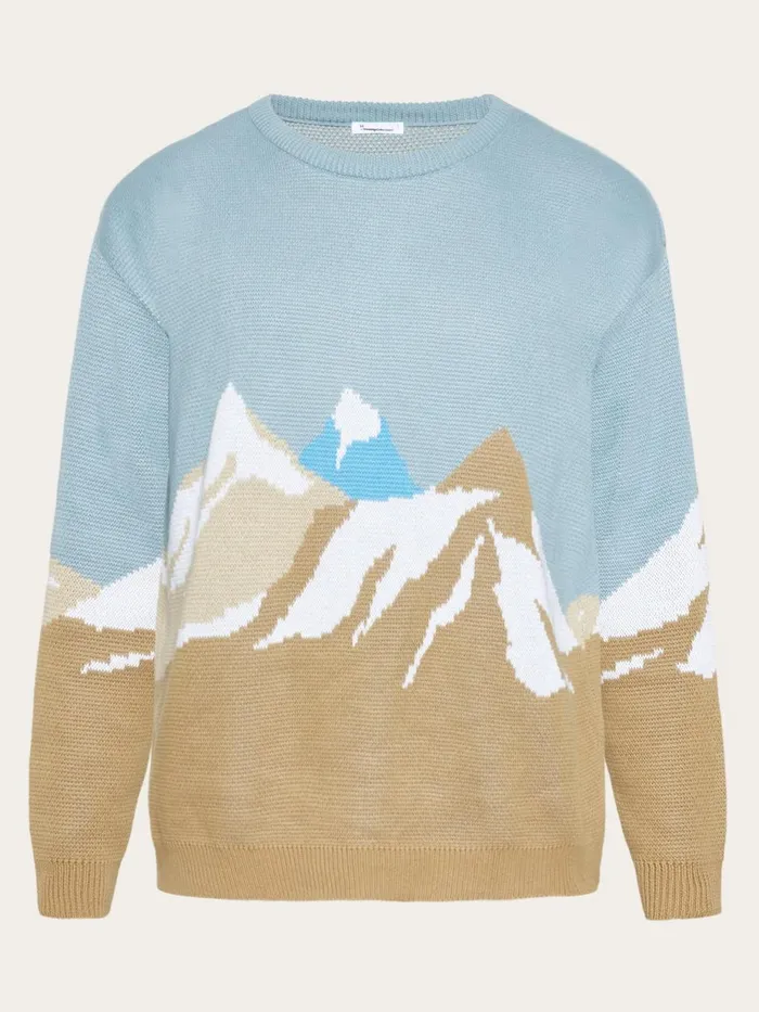 KnowledgeCotton Apparel Knits Crew Mountain Cotton Knit Regenerative Organic Certified 8211 Men KnowledgeCotton Apparel Knits Crew Mountain Cotton Knit Regenerative Organic Certified 8211 Men
