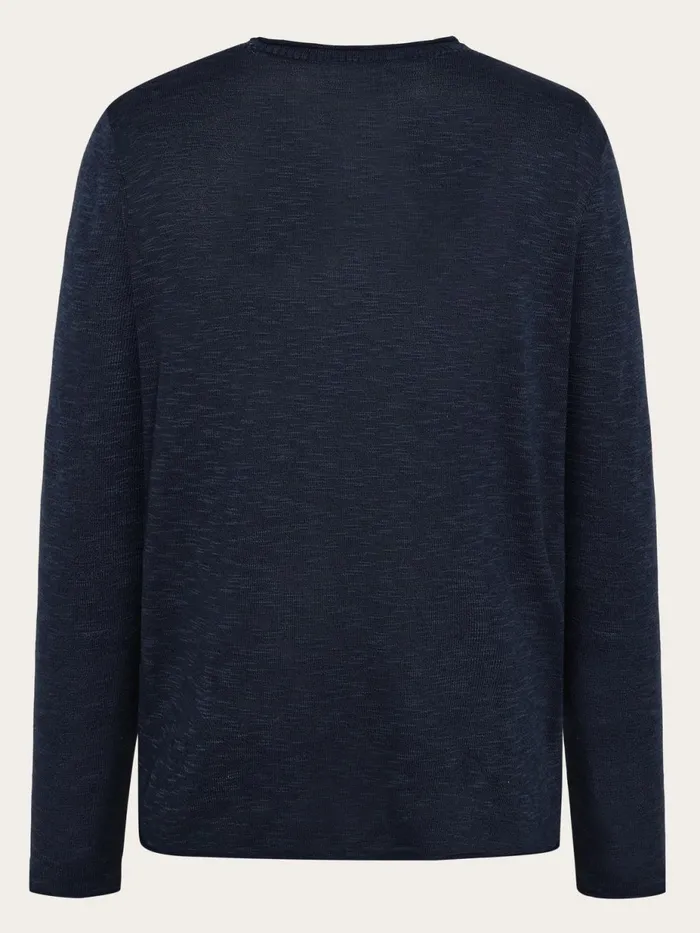 KnowledgeCotton Apparel Knits Crew Neck Knit Tencel Total Eclipse 8211 Men KnowledgeCotton Apparel Knits Crew Neck Knit Tencel Total Eclipse 8211 Men