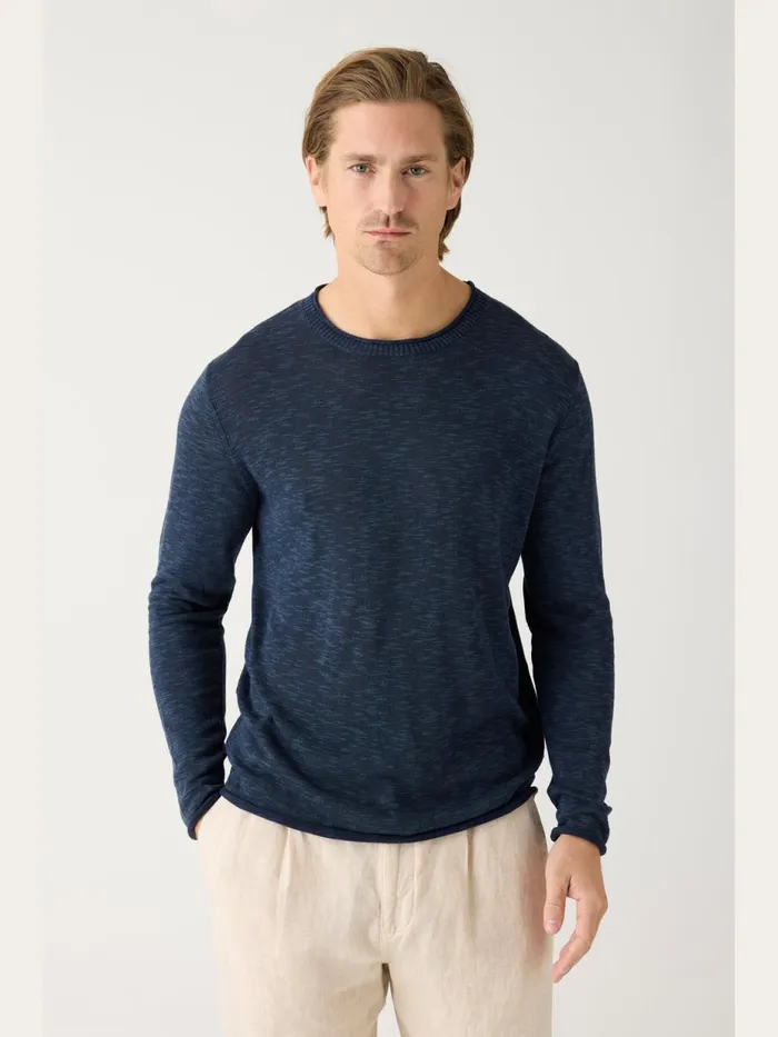 KnowledgeCotton Apparel Knits Crew Neck Knit Tencel Total Eclipse 8211 Men KnowledgeCotton Apparel Knits Crew Neck Knit Tencel Total Eclipse 8211 Men