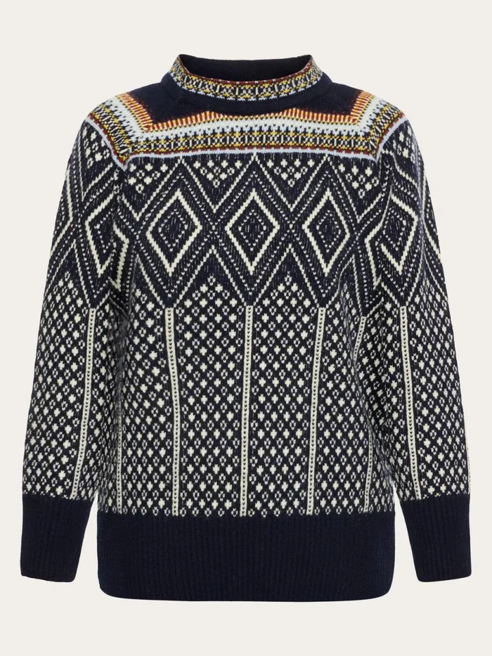 KnowledgeCotton Apparel Knits Fair Isle Crew Neck Lambswool Knit Rws 8211 Women KnowledgeCotton Apparel Knits Fair Isle Crew Neck Lambswool Knit Rws 8211 Women