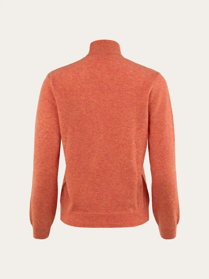 KnowledgeCotton Apparel Knits Lambswool Roll Neck Autumn Leaf 8211 Women KnowledgeCotton Apparel Knits Lambswool Roll Neck Autumn Leaf 8211 Women