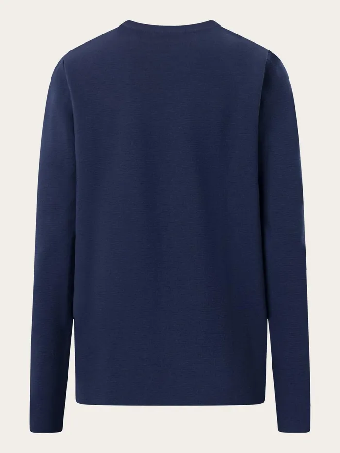 KnowledgeCotton Apparel Knits Wool Crew Neck Knit Total Eclipse 8211 Men KnowledgeCotton Apparel Knits Wool Crew Neck Knit Total Eclipse 8211 Men