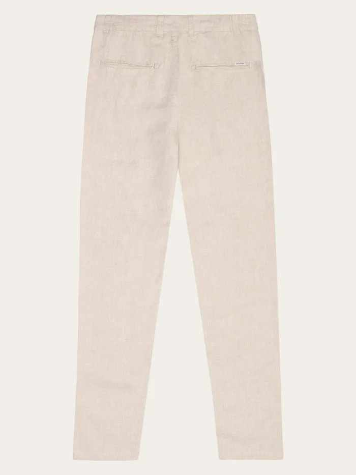 KnowledgeCotton Apparel Pants CALLA Tapered Midrise Linen Pants Gotsvegan 8211 Women