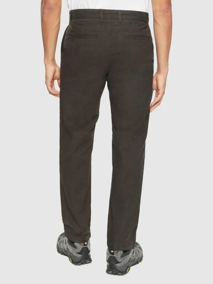 KnowledgeCotton Apparel Pants CHUCK Regular Flannel Chino Pants Demitasse brown 8211 Men KnowledgeCotton Apparel Pants CHUCK Regular Flannel Chino Pants Demitasse brown 8211 Men