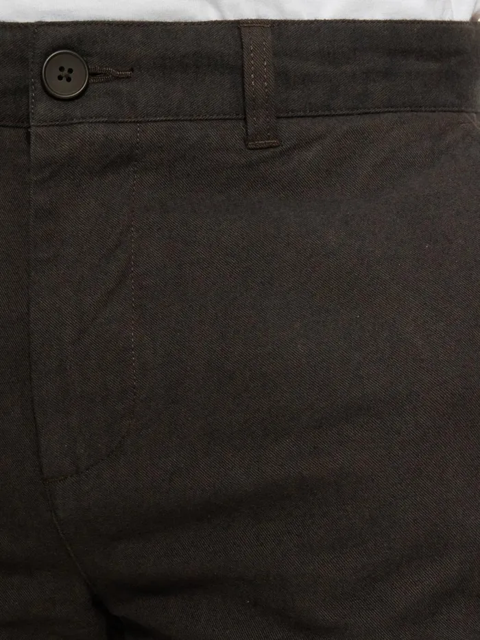 KnowledgeCotton Apparel Pants CHUCK Regular Flannel Chino Pants Demitasse brown 8211 Men KnowledgeCotton Apparel Pants CHUCK Regular Flannel Chino Pants Demitasse brown 8211 Men