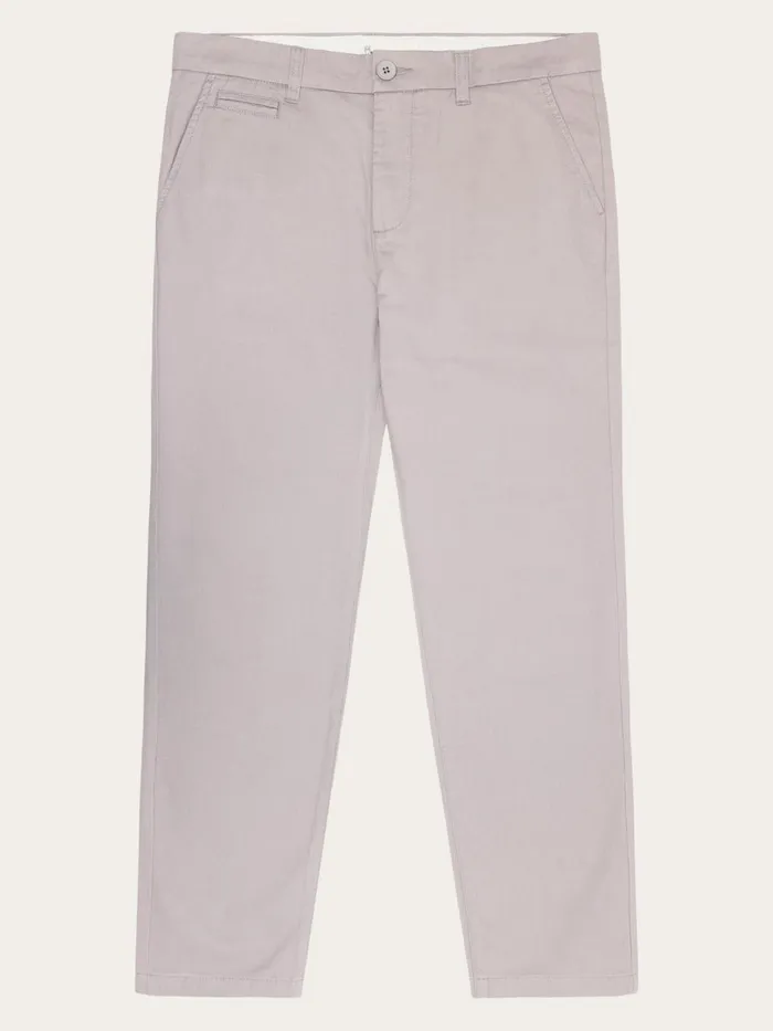KnowledgeCotton Apparel Pants CHUCK Regular Twill Chino Pants Alloy 8211 Men