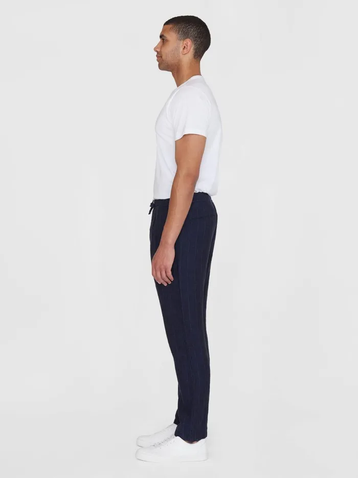 KnowledgeCotton Apparel Pants FIG Loose Checked Linen Pants Gotsvegan 8211 Men KnowledgeCotton Apparel Pants FIG Loose Checked Linen Pants Gotsvegan 8211 Men