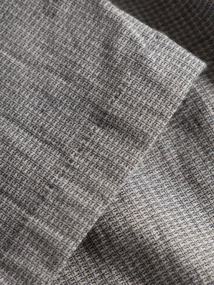KnowledgeCotton Apparel Pants Loose Fit Pepita Checked Pant Safari 8211 Men
