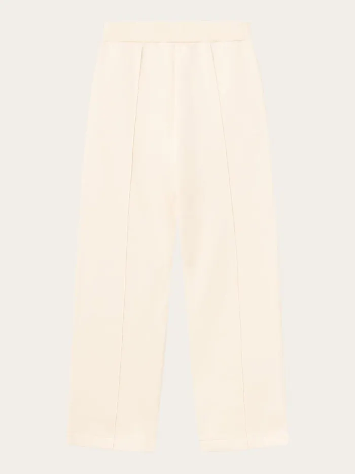 KnowledgeCotton Apparel Pants POSEY Wide Highrise Sweat Elastic Waistband Pants Buttercream 8211 Women KnowledgeCotton Apparel Pants POSEY Wide Highrise Sweat Elastic Waistband Pants Buttercream 8211 Women