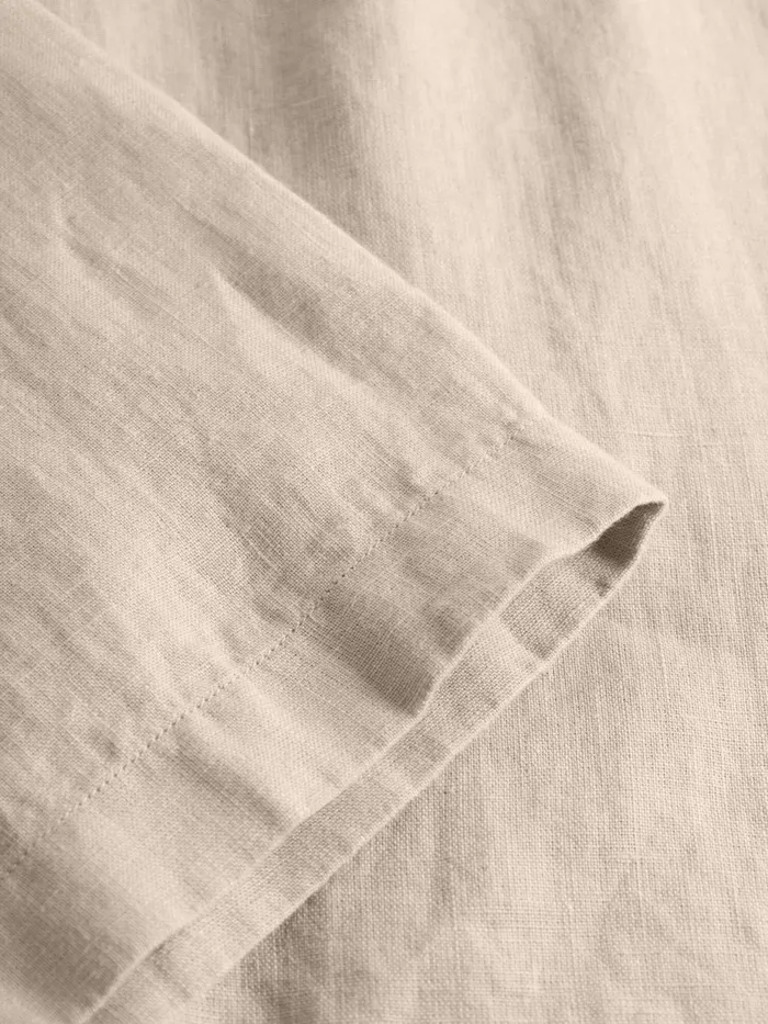 KnowledgeCotton Apparel Shirts Box Fit Short Sleeved Linen Shirt Light Feather Gray 8211 Men KnowledgeCotton Apparel Shirts Box Fit Short Sleeved Linen Shirt Light Feather Gray 8211 Men