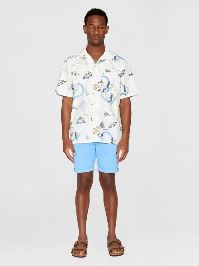 KnowledgeCotton Apparel Shirts Box Short Sleeve AOP Embr Shirt Gotsvegan 8211 Men KnowledgeCotton Apparel Shirts Box Short Sleeve AOP Embr Shirt Gotsvegan 8211 Men