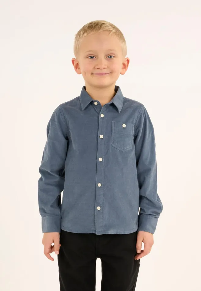 KnowledgeCotton Apparel Shirts Corduroy Shirt China Blue 8211 Kids KnowledgeCotton Apparel Shirts Corduroy Shirt China Blue 8211 Kids