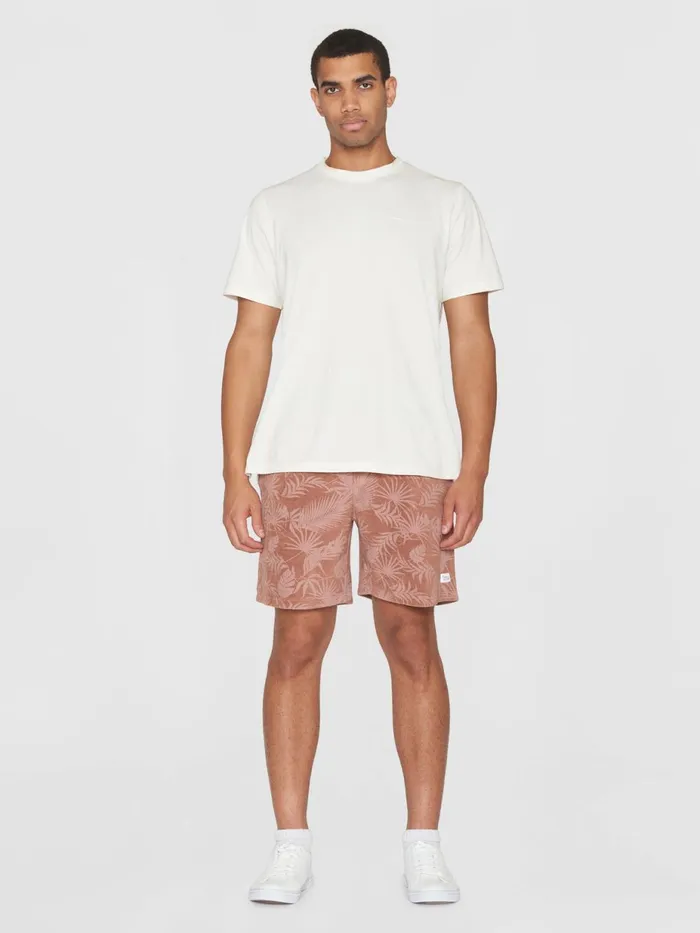 KnowledgeCotton Apparel Shorts Casual Printed Terry Short Brown 8211 Men KnowledgeCotton Apparel Shorts Casual Printed Terry Short Brown 8211 Men