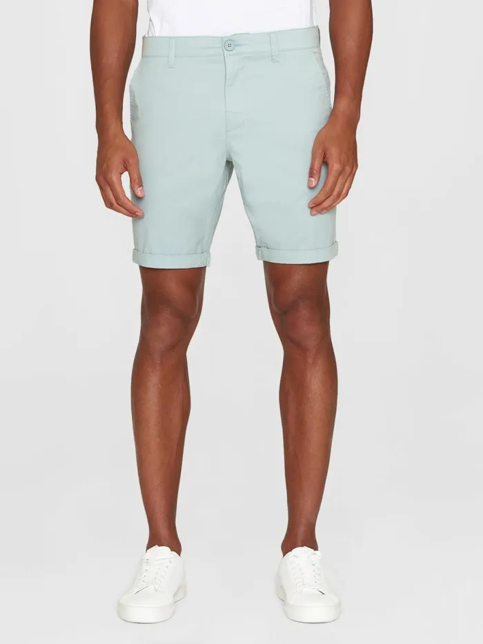 KnowledgeCotton Apparel Shorts CHUCK Regular Chino Poplin Shorts Gray Mist 8211 Men