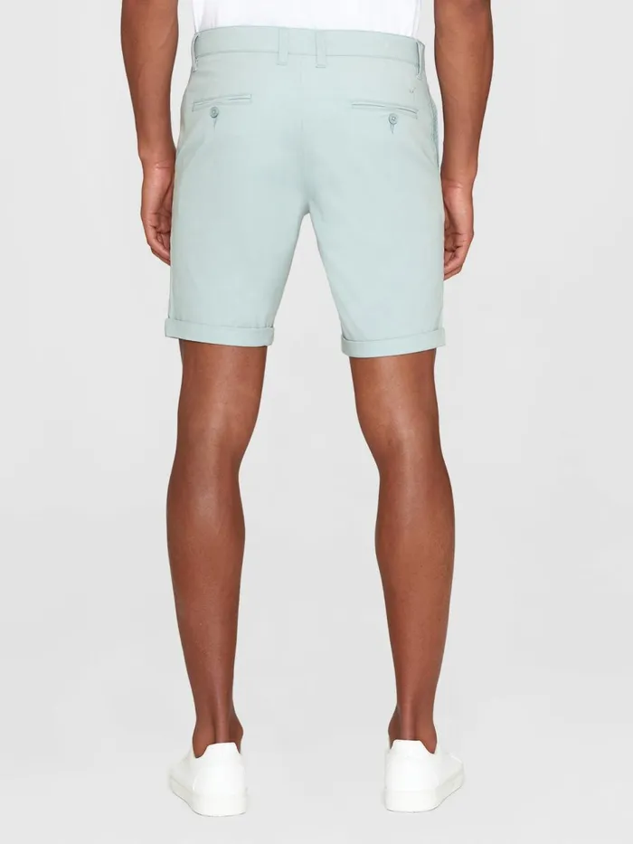 KnowledgeCotton Apparel Shorts CHUCK Regular Chino Poplin Shorts Gray Mist 8211 Men