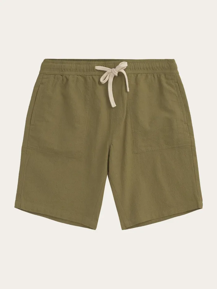 KnowledgeCotton Apparel Shorts FIG Loose Crushed Cotton Shorts Gotsvegan 8211 Men